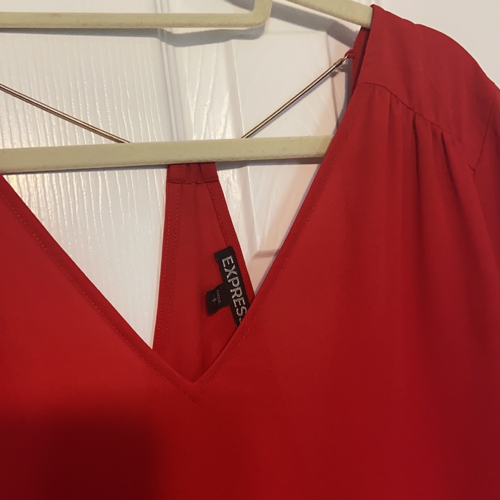 Express Red Blouse - Picture 2 of 5